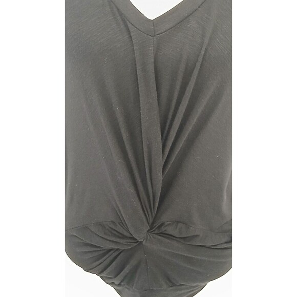 Dolan Women’s XS Black Knot Twist Front Sleeveless Soft Rayon Tank Top - Picture 1 of 8